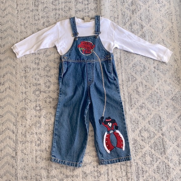Merry Christmas Y’all! Go baby overalls - Picture 1 of 8